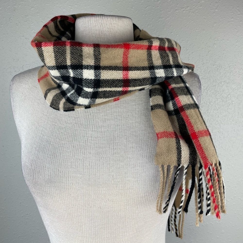 James Pringle Weavers Scottish Tartan Plaid Wool Scarf EUC